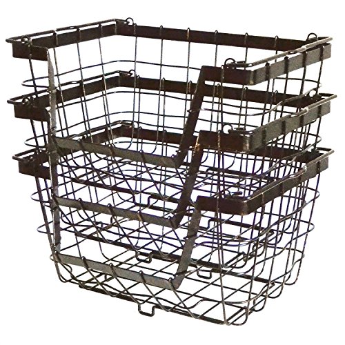 Giftburg 3Piece 3 Tier Stacking Fruit Utility Multipurpose Stackable