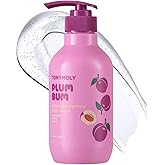 TONYMOLY Plum Bum Peptide Hydrating Body Wash – Moisturizing & Nourishing Cleanser with Plum Extract, Peptides & Glycerin – Gentle Korean Body Wash for Soft, Smooth, Radiant Skin, 13.5 fl oz