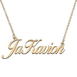 HUAN XUN Customized Custom Simple Any Name Necklace