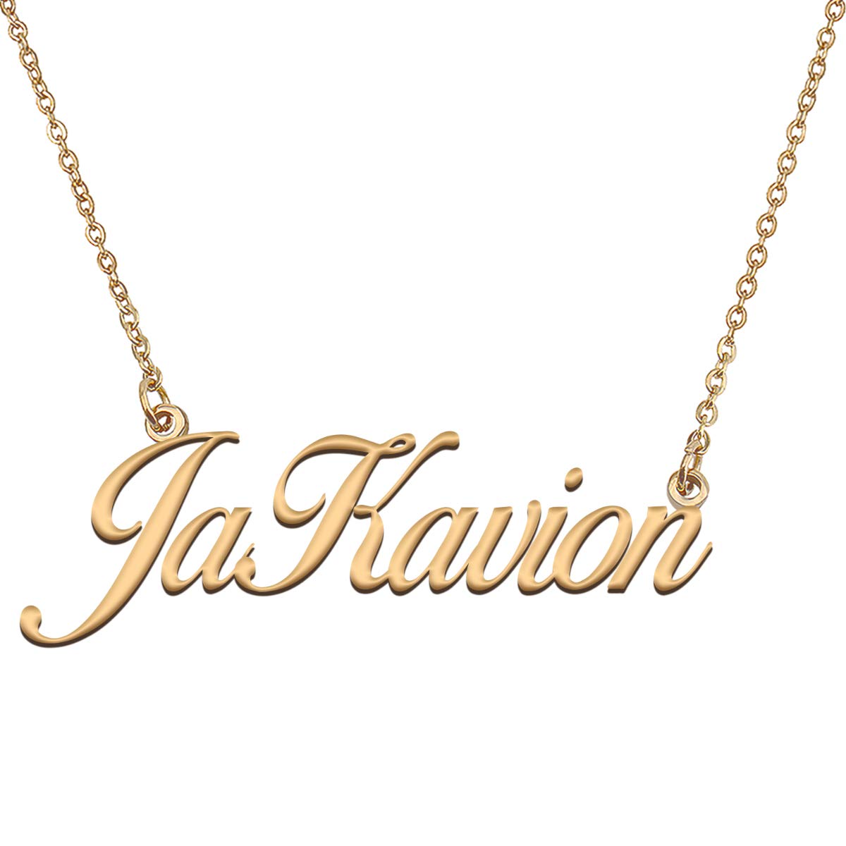 HUAN XUN Customized Custom Simple Any Name Necklace