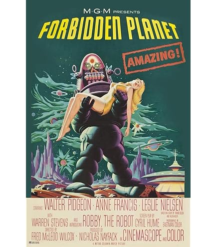 Amazon.com: Movie Poster Forbidden Planet (1956) 24x36: Posters