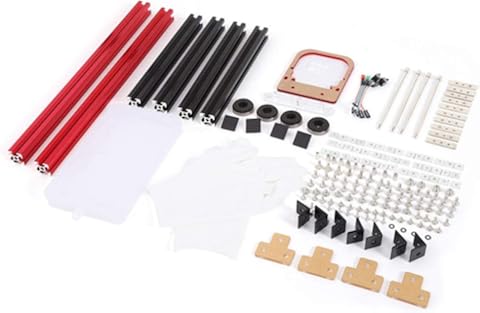 Estuche para computadora de marco abierto de bricolaje, estuche M-ATX de desmontaje de aleación de aluminio 20 * 20, con ranura para tarjeta extendida PCI de 4 piezas, posición de disco duro extendido