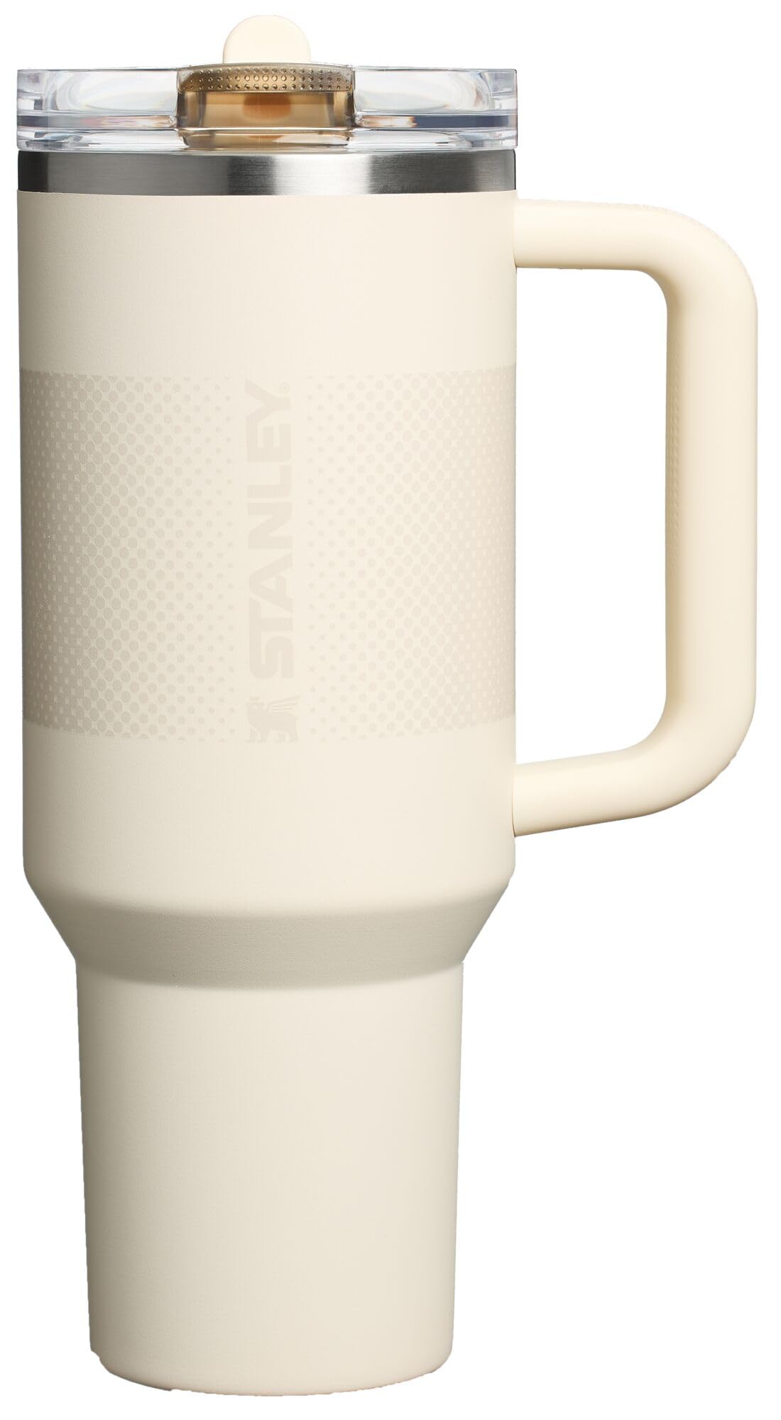 Photo 1 of Stanley Quencher ProTour Flip Straw Tumbler with Leakproof Lid 40 oz | Built-In Straw and Handle | Cup Holder Compatible for Travel | Insulated Stainless Steel Cup | BPA-Free | Cream Fade