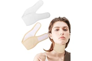 Uwbettry 2 Pcs Thyroid Castor Oil Neck Wrap, Reusable Castor Oil Compress Pack Wrap for Thyroid Neck, Organic Cotton Flannel,