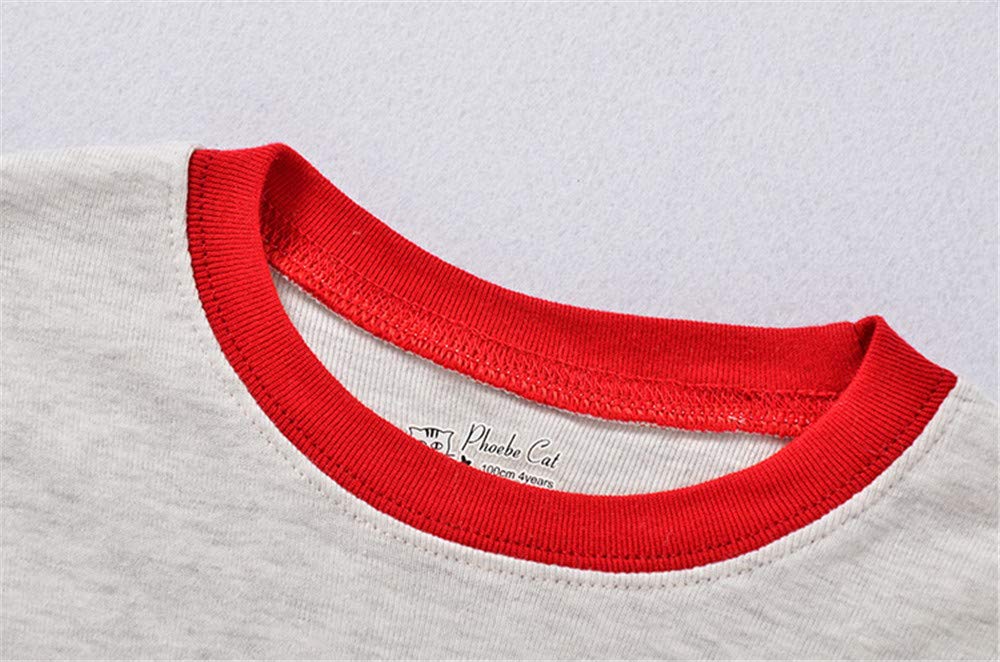 Little Boys Pyjamas Santa Claus Christmas Nightwear Sleepwear Long Sleeve Pjs Set for Kids Toddler 1-2 Years 2T