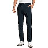 CRZ YOGA Casual Golf Pants for Men - 32" Water Resistant Lightweight Work Dress Trousers with Zipper Pockets