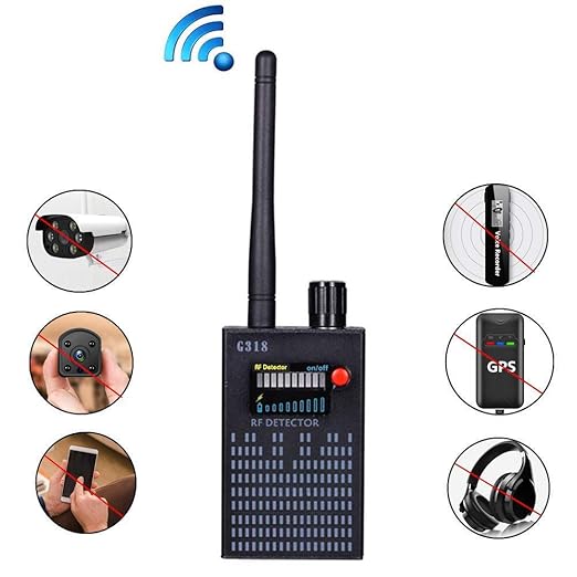 Hangang Anti-Spy Amplification Signal Detektor RF Spy Bug Kamera Wireless Detektor Frequenzscanner Sweeper GSM CDMA GPS Track