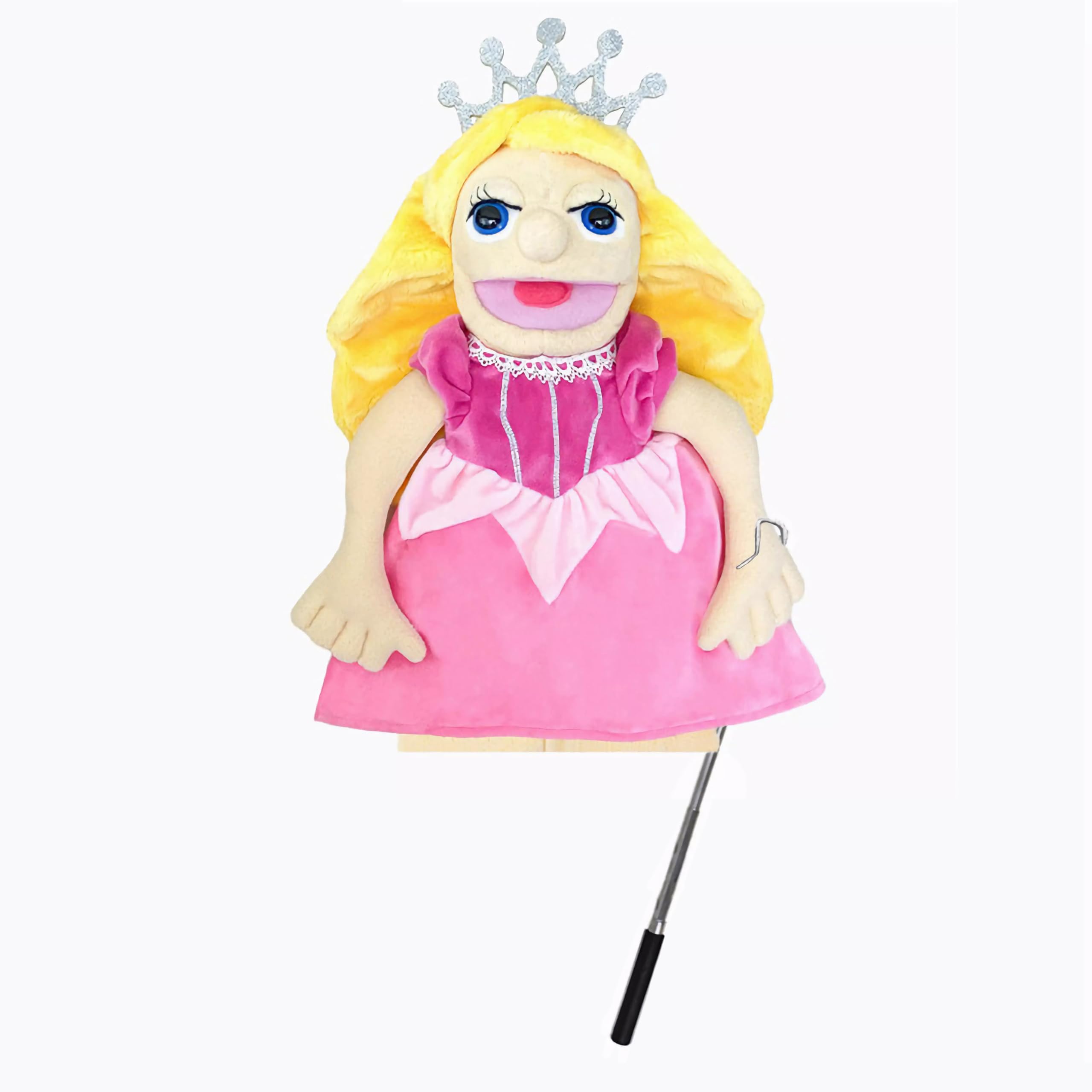 LOMTRATS Theater Hand Puppets for kids,Includes Teacher, policeman, farmer, pirate, detective, etc. with Movable Open Mouths,Perfect for Storytelling,Teaching,Festival Gifts,1 PCS with Joystick