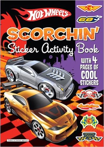 hot wheels scorchin sticker activity book hot wheels 9781405237666 amazon com books