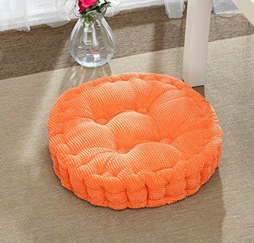 Round Seat Pads - Ideal For Prolonged Sitting - Ideal Seat Cushion For Daily Use-Orange 43cm(17inch)