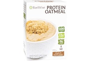 BariWise Instant Protein Oatmeal, Maple & Brown Sugar, No Sugar, Gluten Free, Low Carb (7ct)