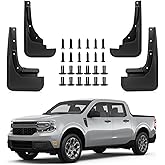 PSLER Fit for Maverick 2026 2022 2023 2024 2025 Mud Flaps Set of 4PCS Mud Guard Kit Splash Guards Mudguards Mudflaps with Har
