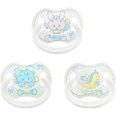 LittleForBig Bigshield Generation-II Adult Sized Printed Pacifier Set Baby Parade Pattern 3-Pack