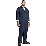 Red Kap Men's Twill Action Back Coverall With Chest Pockets - Mechanic Coveralls With Concealed Zippers
