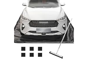 7'9" x 18' Garage Floor Mats Upgraded Imitation Leather Non-Slip for All Seasons Vehicles Smooth Anti Slip and Waterproof Und