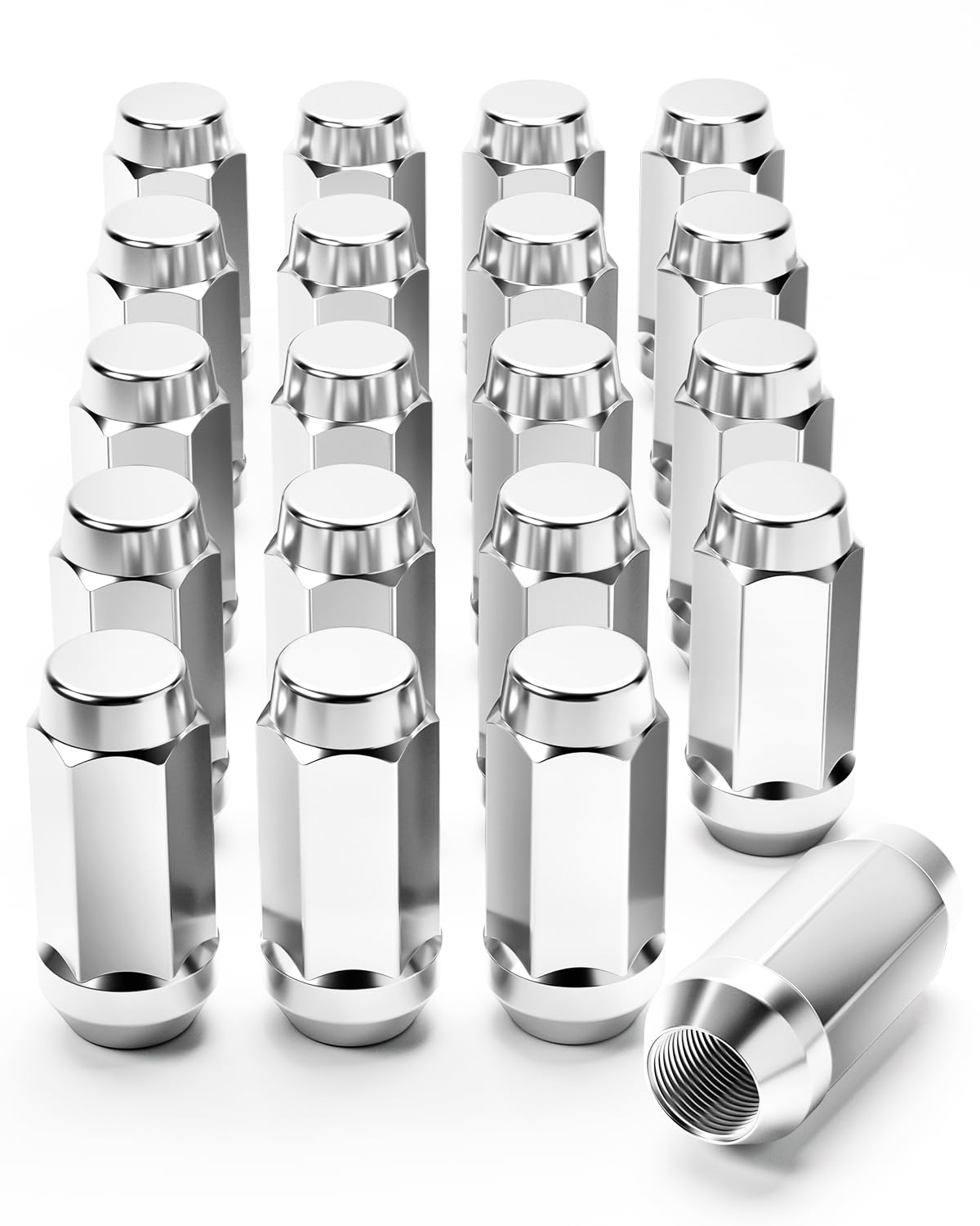 Photo 1 of Orion Motor Tech 1/2x20 Lug Nuts, 1/2''-20 Wheel Lug Nuts Compatible with Ford Explorer Jeep Grand Cherokee Wrangler Liberty Commander Lincoln MKX and More, Set of 20