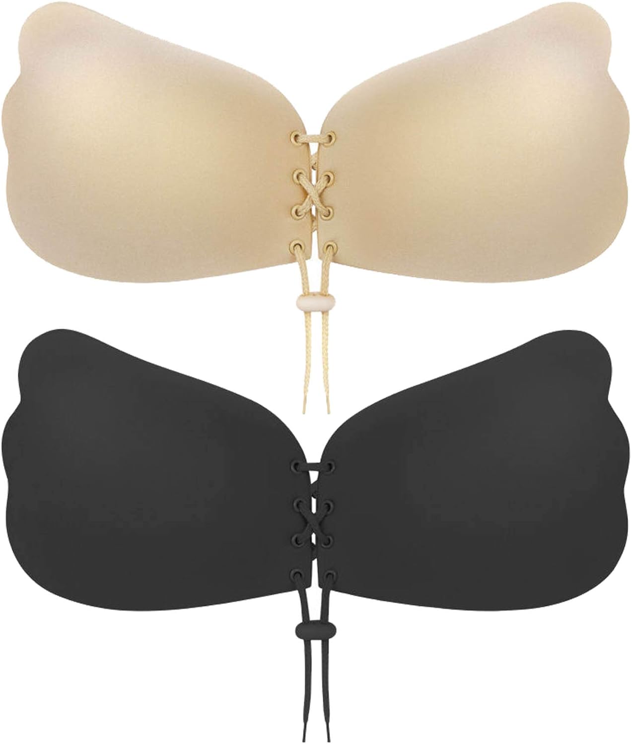 Bras 2 Packs Strapless Sticky Bra Push Up Backless Sticky