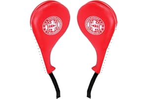 BREADEEP 2 Pack Taekwondo Kick Pads, Durable Kicking Target Pads for TKD Karate Martial Arts Strike Kickboxing Training Muay Thai MMA Fight Gear