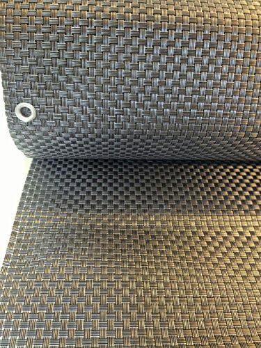 Smart deco poly rattan screen protector, balcony screen protector, wind screen, balcony screen, garden screen, silver and anthracite, Plastic, Silber&Anthrazit, 300x90cm