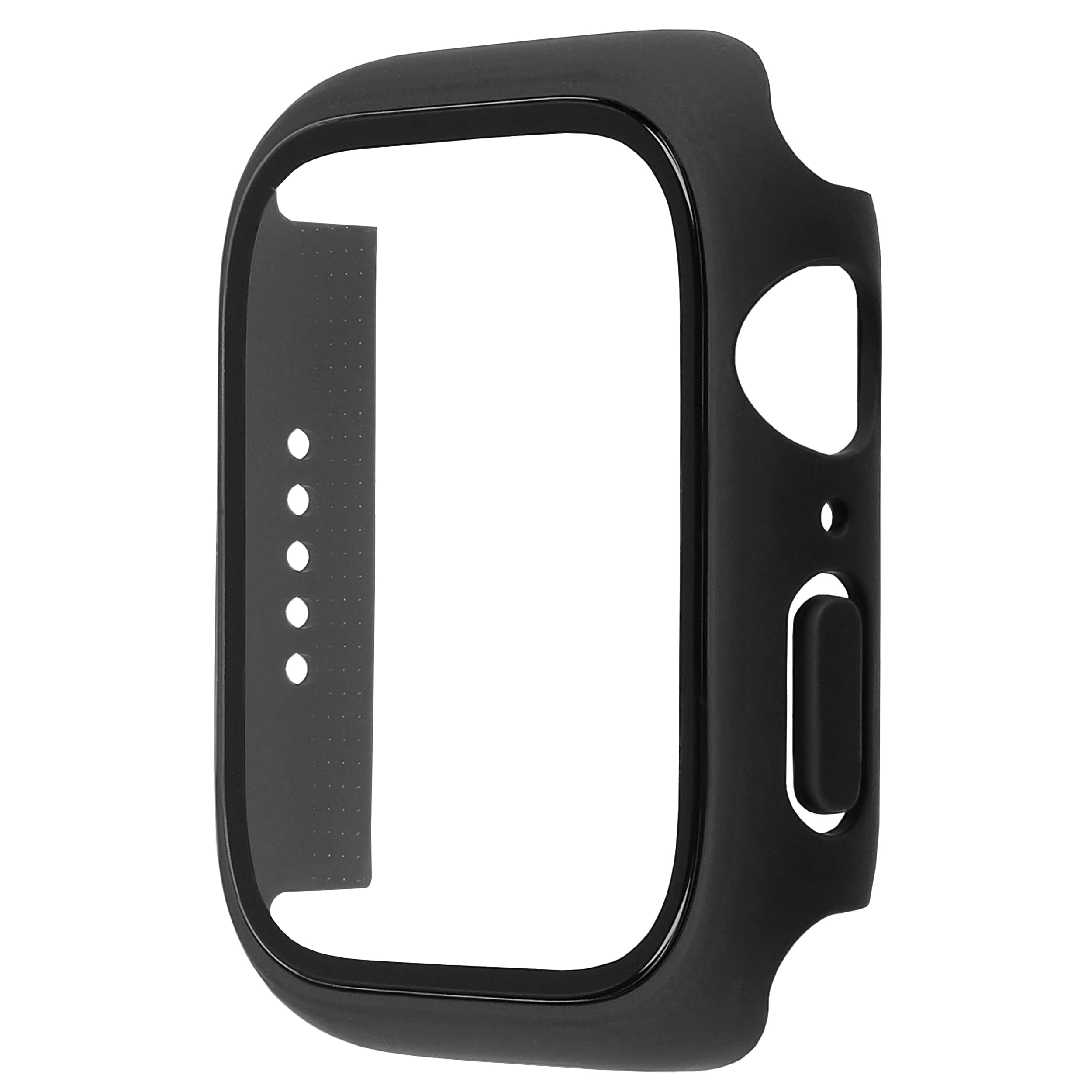 mumbi Protective Case with Tempered Glass Compatible with Apple Watch Series 7, 41 mm Case in Black — image 1