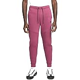 Nike Sportswear Tech Fleece Men's Joggers (US, Alpha, Medium, Regular, Regular, Rosewood/Black)