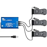 Battery Charger for DJI Mavic 4 Pro Drone,5 in 1 Rapid Smart Battery Charging Hub (Simultaneous Charge 3 Batteries & 2 USB Ports)