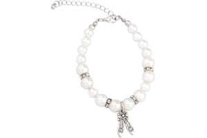 ENSIANTH Dance Lover Gift Pearl Bracelet Dance Jewelry With Dancing Shose Dance Recital Gift