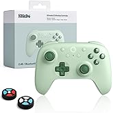 8Bitdo Ultimate 2C Wireless Controller for Windows PC and Android, with 1000 Hz Polling Rate, Hall Effect Joysticks and Triggers, and Remappable L4/R4 Bumpers (Green)