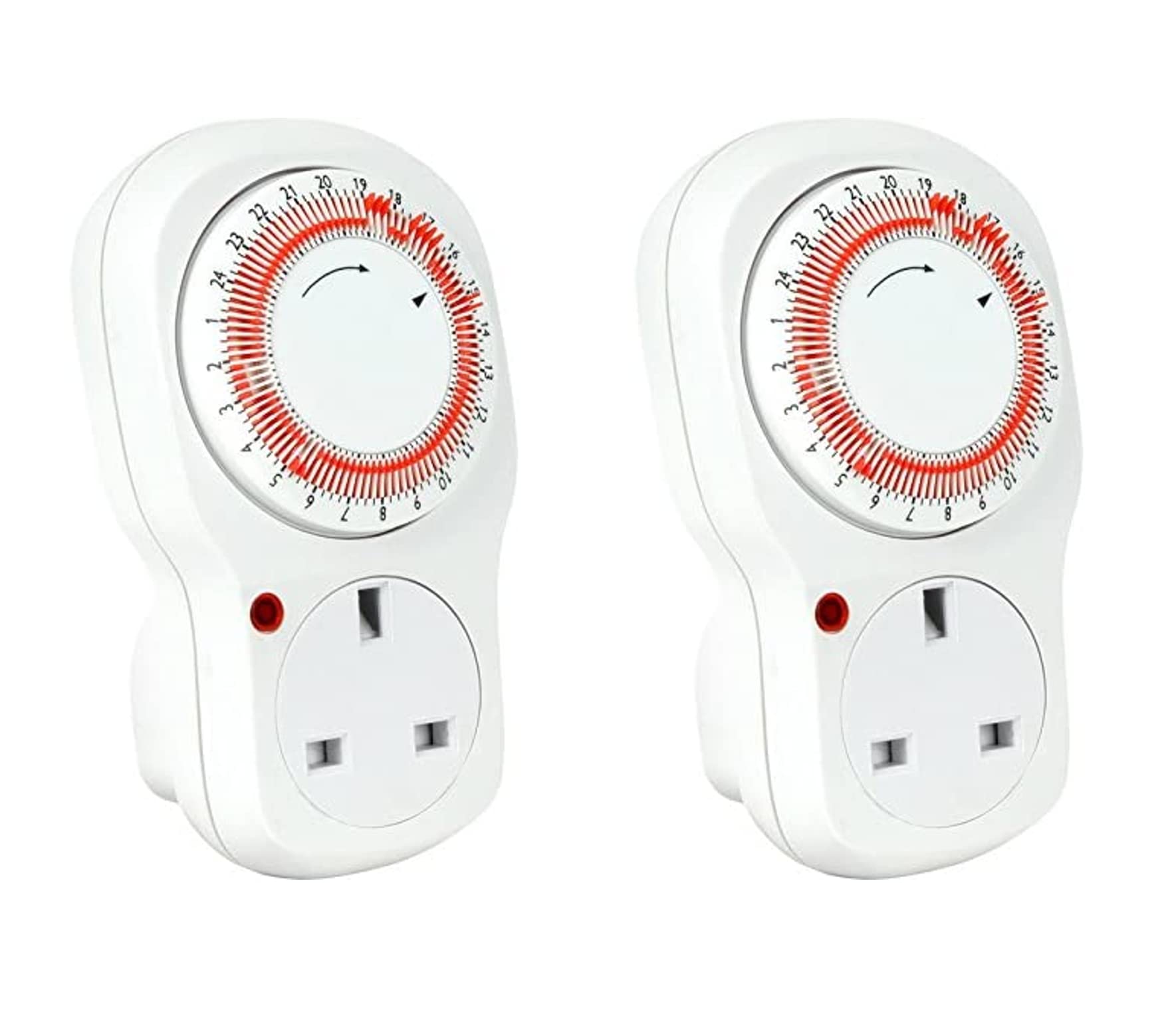 CED SHPELEC 24Hr Segment Timer Switch 13Amp 3kW 15min (2)