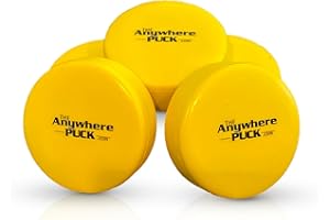 Nature Bound The Anywhere Puck Foam Hockey Training Puck (6 Pack with Drawstring Storage Bag), for Children and Adults, Indoor and Outdoor Use