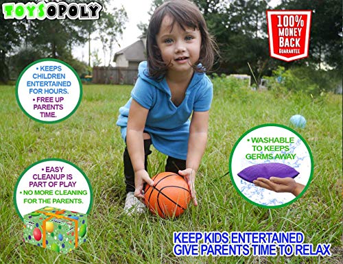 4 ToysOpoly+Set+Sports+Balls+Pump