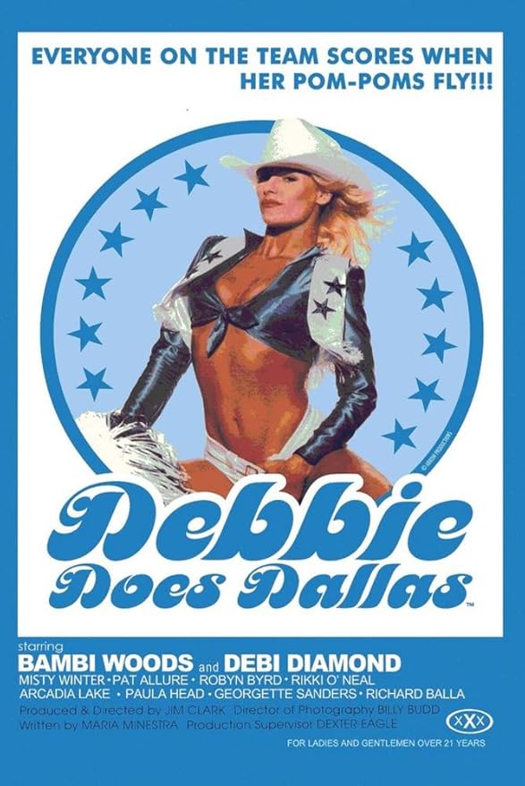 Debbie Does Dallas Retro Adult Movie Poster 24 x 36in Prints Posters & Prints