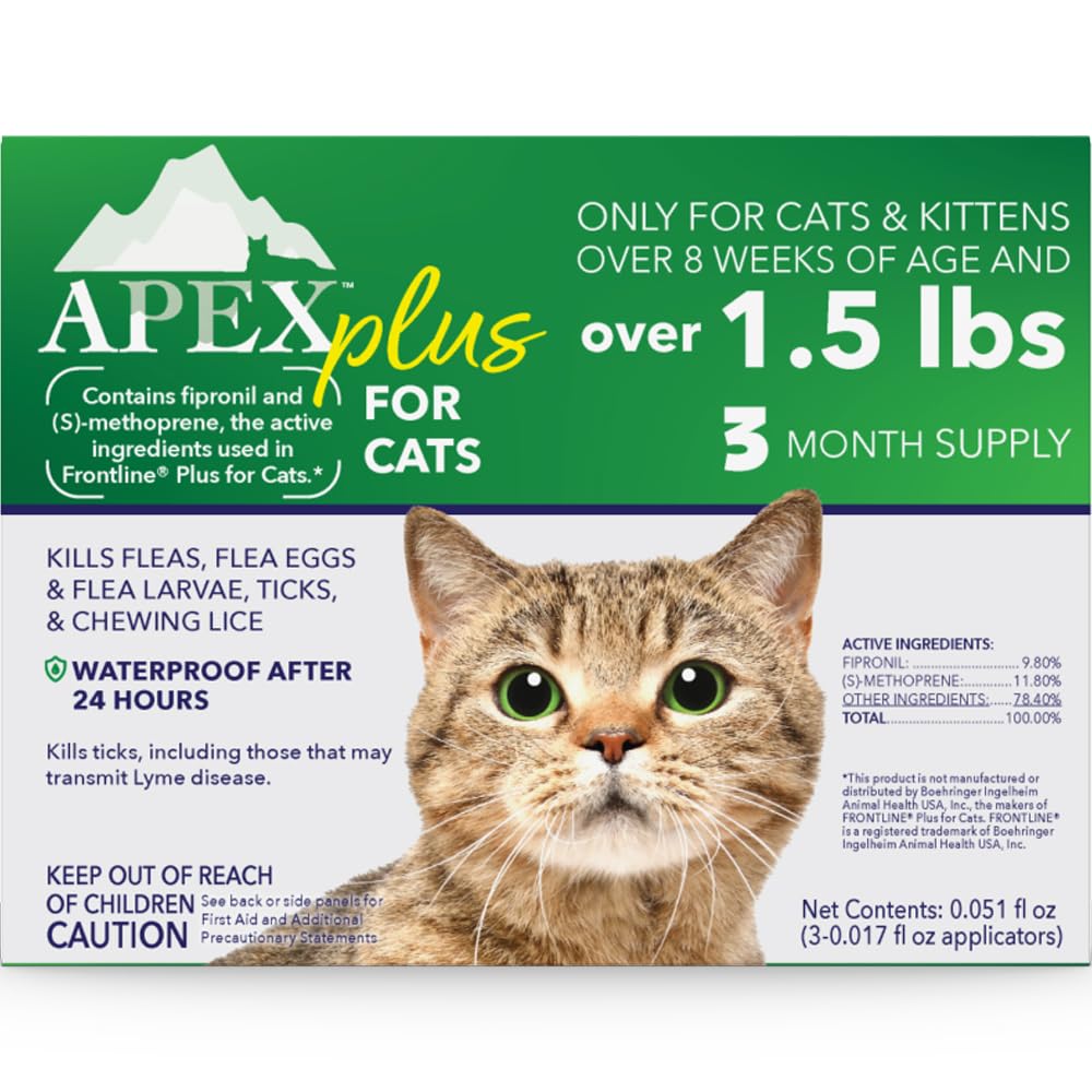 Apex Plus Flea Treatment for Cats, 1.5+ lbs