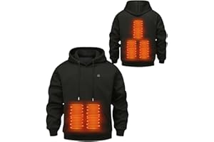 JTkxjry Heated Pullover Hoodies for Women Men Lightweight Warm Sweatshirt USB Electric Puffer Jackets Heated Hoodie Coat