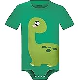 Landofgenie Men Short Sleeve Romper Pajama Bodysuit One Piece Sleepwear Tops Cute Print Onesie - Dinosaur George