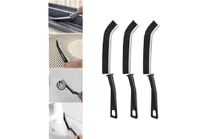 Yikko 3PCS Gap Cleaning Brushes, Multifunctional Use Hard-Bristled Crevice Cleaning Brush for Household, Hand-held Groove Deep Cleaning Brush for Bathroom Kitchen Floor Tiles Window Door Slots (3)