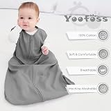 Yoofoss Baby Sleeping Bag 0.5 Tog 0-6M 3 Pack Organic Cotton Sleep Sack view 3