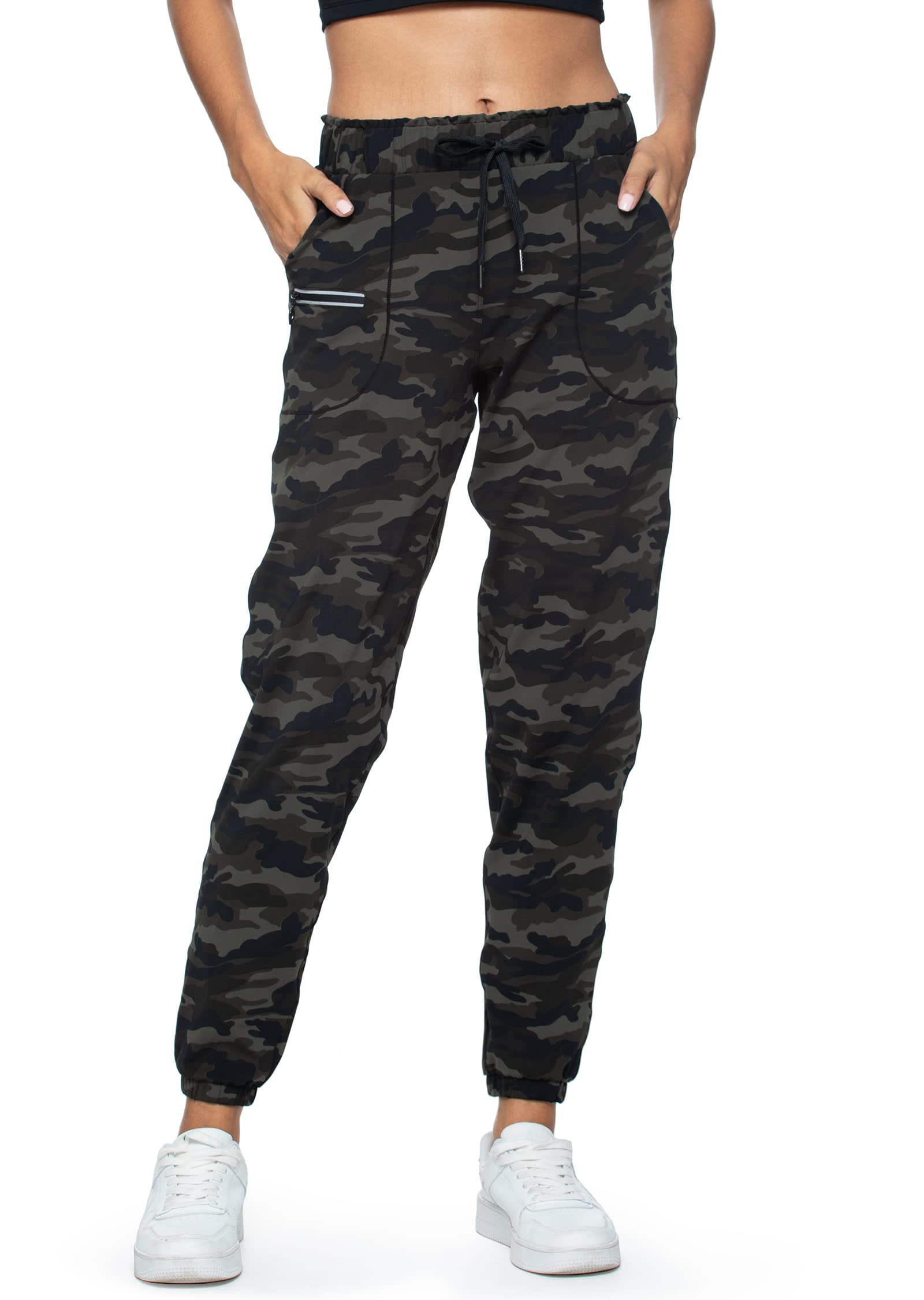 Haowind Joggers for Women with Pockets Elastic