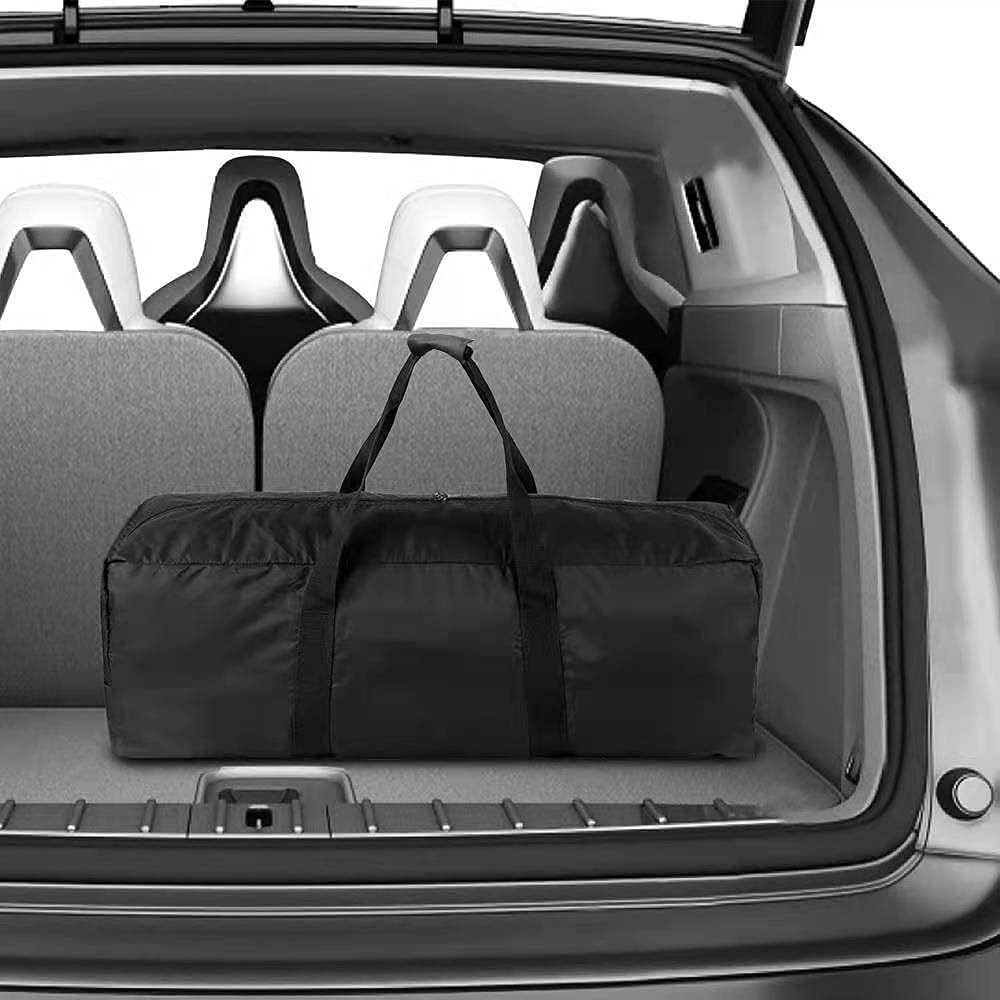 Yolaka Oversize 45 Inch Travel Sports Equipment Long Bag Heavy Duty Zipper Duffelbag Waterproof Black