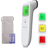 Thermomètre frontal sans contact pour adultes, bébés et enfants - Thermomètre numérique sans contact médical infrarouge avec 