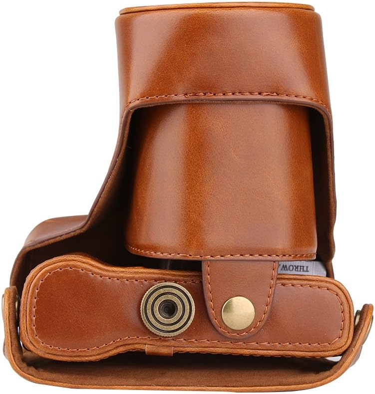PDXD-share PU Leather Case Camera Cover for Fujifilm X-A10 Compact Camera (Brown)