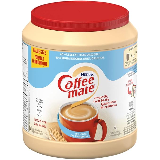 COFFEEMATE Powder Light (50 Less Fat), Coffee Whitener, 1.4kg