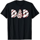Christmas Tree Cake Matching Family Party Pajama Dad T-Shirt