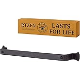 RTZEN Matte Black Hand Towel Holder for Bathroom - Handcrafted Farmhouse Wrought Iron Metal Kitchen Bar - Small Hand Towel Bar Hanger for Home or Office - Wall Mounted Rack Fits 10" Towels