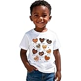 GLIGLITTR Toddler Boy Girl Black History T-Shirts Dream Lead Fight Black History Month Shirts for Kids Funny Letter Tee Tops