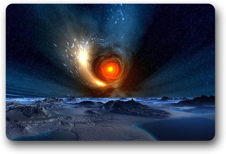 Equinox Doormat Rubber Non-Slip Personalized Doormat for Indoor and Outdoor (23.6"x 15.7")