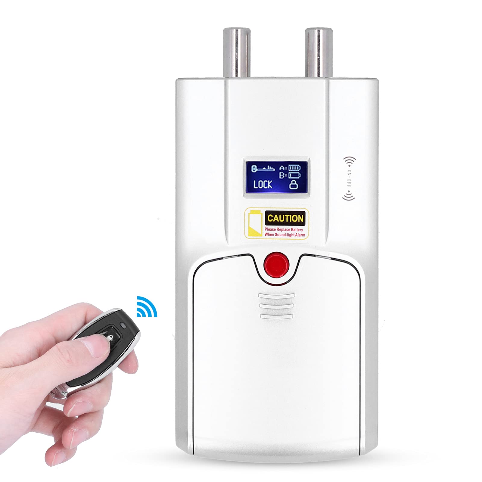 Dioche Smart Invisible Lock with 4 Remote Controls, Bluetooth & Touch Unlock, Zinc Alloy, Metallic, Modern, House/Apartment, Electronic Lock