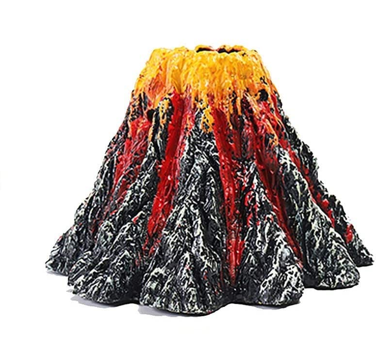 ETOPARS Aquarium Volcano Ornament, Air Bubbler Stone, Air Stone Bubbler Volcano Ornament, Air Stone Bubbler