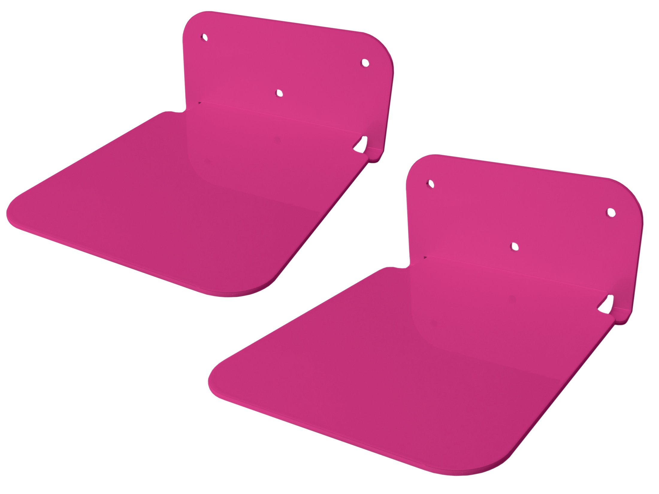 Galleksa Invisible Concealed Floating Metal Bookshelf Bookcase Wall Mounted Storage for Home Room Creative Decoration Book Display New Home Gift (2 - Pack, Pink)