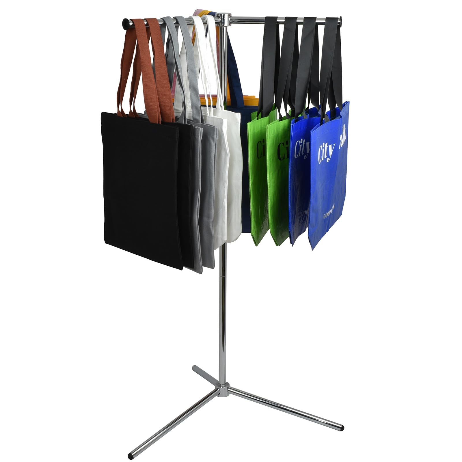 Photo 1 of [Luxury Edition] Bag Display Stand, Heavy Duty Tote Bag Rack for Vendors, Portable Shopping Bag Holder with Carrying Bag, Retail Store Bag Stand for Display